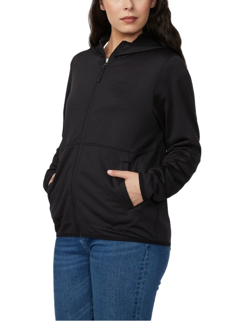 Merrell Women's Grid Fleece Full Zip Hoodie
